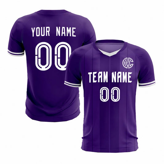 Custom Purple Team Sports Jersey – Personalized Name & Number Uniform