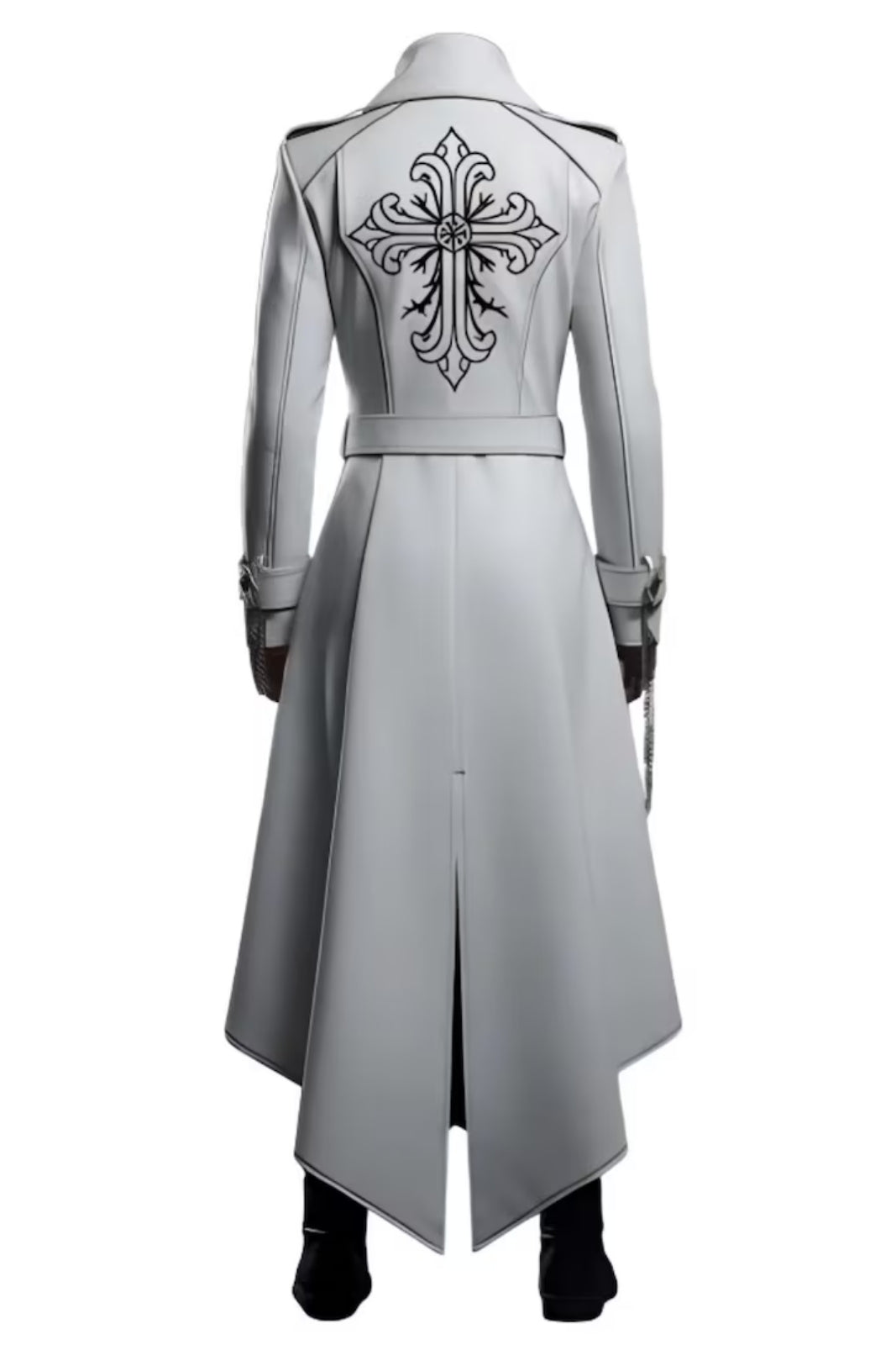 White Gothic Trench Coat