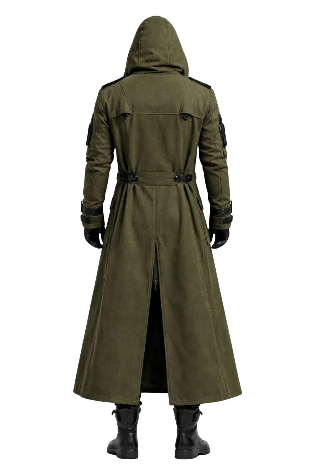 Men's Tactical Hooded Long Coat